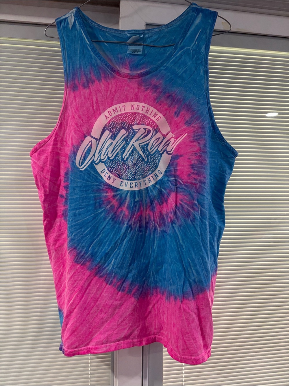 Old Row Women’s Pink & Blue Tie-Dye Tank Top